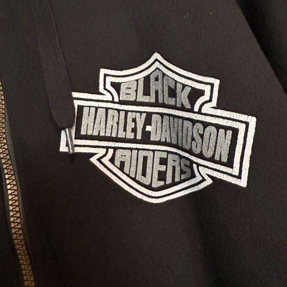 Pro 5 Men's XXXL Black Hoodie Flame Sleeve Harley Graphics Motorcycle Style - Picture 5 of 12